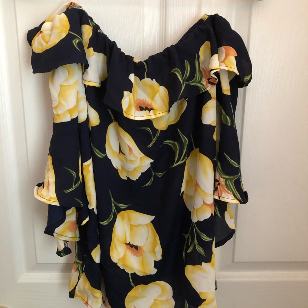 Altar’d State Off the Shoulder Floral Blouse